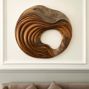 Escultura de Madera Artesanal de Lujo, Estilo Art Deco, Ecológica, Arte de Pared para Sala de Estar, Regalo de Inauguración - Product Image 5