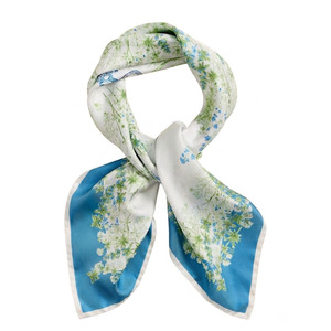 Bufanda de gasa para mujer, larga y ligera, con estampado floral y borlas, para uso diario, accesorio de moda para todas las estaciones - Product Image 2