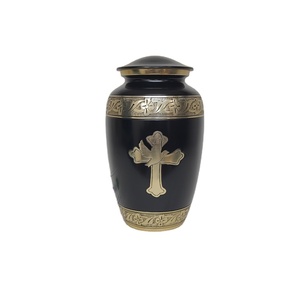 100% suministros funerarios de calidad genuina más vendidos, urnas de recuerdo de cremación de aluminio al por mayor únicas del fabricante indio - Product Image 1