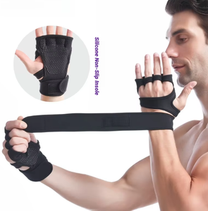 PROFIT SPORTS <b>Weight</b> Lifting <b>Gloves</b> Wrist Support Half Finger Unisex Grip Crossfit Powerlifting <b>Gloves</b> Full Palm Protection - Product Image 6
