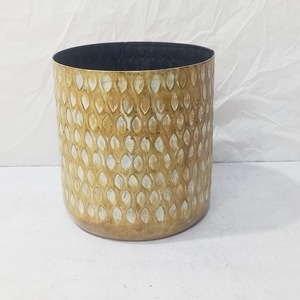 Jardinière moderne en métal avec support, finition verte dégradée, pot de fleurs rond pour intérieur et extérieur, jardinière décorative pour la maison. - Product Image 6