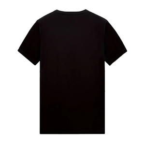 Camiseta de hombre 100% algodón con logotipo personalizado, totalmente adornada con pedrería, de alta calidad, lavado ácido, para hombre, de tela gruesa. - Product Image 4