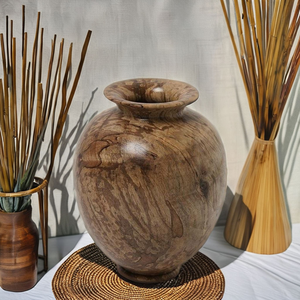 Jarrón de Madera Clásico Ligero Hecho a Mano, Diseño Rústico para Decoración del Hogar, Tamaño Personalizado, 100% Natural, MULTI CRAFT Uttar Pradesh - Product Image 4