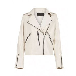 Latest Stylish <b>Women</b> Genuine PU Leather <b>Jacket</b> Fashion <b>Women</b> <b>Jackets</b> Soft Fabric Breathable Comfortable Lightweight Custom Color - Product Image 1