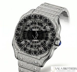 Reloj Deportivo Santoss-Dumont para Niños, Estilo Hip-Hop, Movimiento de Cuarzo ETA, Cristal de Zafiro, Aleación de Acero Inoxidable, Cuadrado de 39 mm, Números Romanos - Product Image 4