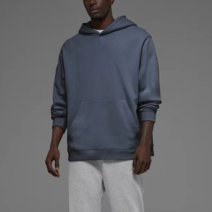 Sweat-shirt à capuche surdimensionné en coton biologique lourd pour homme avec logo personnalisé, vêtements écologiques pour l'hiver, fabriqué sur commande - Product Image 1