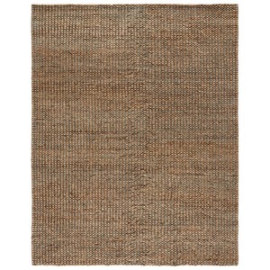 Tapis Bohème en Jute Tressé Rectangulaire à Tissage Plat Écologique pour Salon, Motif Rayé Beige et Marron, Poil Fin - Product Image 6