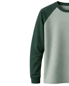 T-shirt à manches longues en jersey raglan personnalisé pour homme, coton et polyester, col rond, décontracté, manches contrastées, style baseball, fourniture de vêtements OEM - Product Image 3