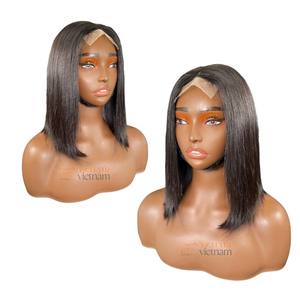 Peluca Bob de Corte Recto de Alta Calidad, Cabello Vietnamita Virgen Remy con Cutículas Alineadas, Pelucas Frontales de Encaje Suizo 2x4 2x6, Precio al por Mayor - Product Image 2