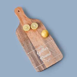 เขียงไม้พร้อมด้ามจับ ปลอดภัยสำหรับเครื่องล้างจาน เป็นมิตรกับสิ่งแวดล้อม ป้องกันแบคทีเรีย เขียงหั่นชีส คุณภาพสูง - Product Image 6