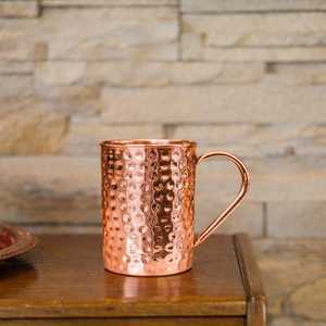 Pure <b>Copper</b> Moscow Mule Mug, Handmade Cocktail Drinkware, Plain & Hammered Finish, Classic Mule <b>Cup</b>, Gift for Him or Her - Product Image 3