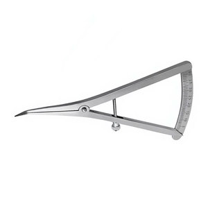 Calibre angulaire de 4,5 pouces de long pour la cartographie osseuse, instrument de mesure 0-40 mm avec échelle de précision pour la dentisterie, la chirurgie, l'orthodontie et les implants - Product Image 5