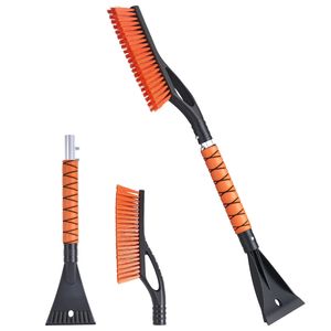 Spazzola per Neve in Alluminio da 27 Pollici con Raschietto per Ghiaccio per Parabrezza Auto, Impugnatura in Schiuma, Strumento di Rimozione Anti-Graffio in Plastica - Product Image 1