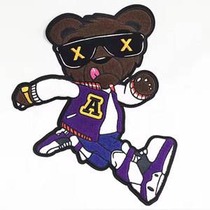 Écussons brodés tissés personnalisés de haute qualité avec lettres en relief, en tissu denim à séchage rapide pour T-shirts et vêtements, logo personnalisé - Product Image 3