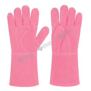 Guantes de Soldadura de Cuero Resistentes al Calor, Guantes de Trabajo Duraderos y Protectores para Soldadura Industrial y Fabricación - Product Image 3