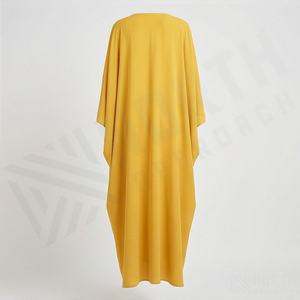 ชุดกิโมโนแบบ OEM ปี 2025 เสื้อคลุมอาบายะ ผ้าโพลีเอสเตอร์เนื้อนุ่ม ยืดหยุ่นสูง หนาขึ้น สำหรับผู้หญิงมุสลิม คอวี แขนยาว เหมาะสำหรับงานปาร์ตี้ รอมฎอน งานแต่งงาน - Product Image 2