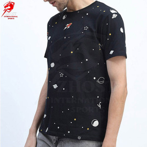 T-shirts en coton de qualité supérieure pour hommes, impression numérique vibrante, style moderne décontracté, col rond, vêtements d'été - Product Image 2