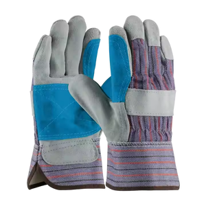 Gants de travail de sécurité en cuir de vachette pleine fleur à double paume, robustes, pour usage industriel, type Rigger canadien, pour la protection des mains - Product Image 3