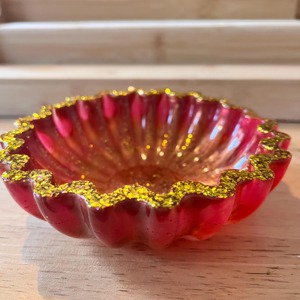 Bol en résine fait main, couleur personnalisée, support en époxy, plat décoratif moderne pour la maison, idée cadeau parfaite - Product Image 2