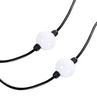 Boule LED Pixel RGB DMX SHIJI 24V IP67 50mm, 360 degrés, étanche, extérieure, guirlande lumineuse 3D