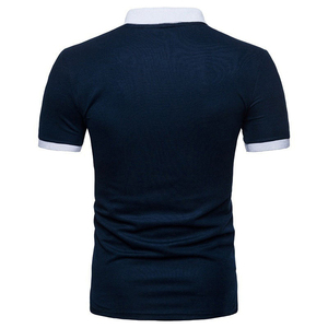 Men's Premium Diagonal Color Block <b>Polo</b> Shirt 220 GSM Breathable Pique Cotton Patchwork Design Short Sleeve Casual <b>Polo</b> OEM - Product Image 6