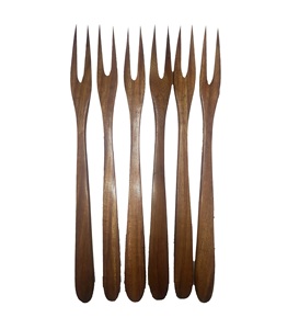 Tenedor de madera para ensalada de diseño superior, fabricado a medida, económico, para el hogar y el jardín, vajilla de madera, hecho a mano, ecológico - Product Image 4