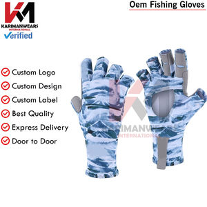 ถุงมือตกปลาแบบขายส่งพร้อมโลโก้สั่งทำ OEM จัดส่งรวดเร็ว ถุงมือตกปลาแบบไม่มีนิ้วป้องกันแสงแดดสำหรับใช้ในฤดูร้อน - Product Image 5