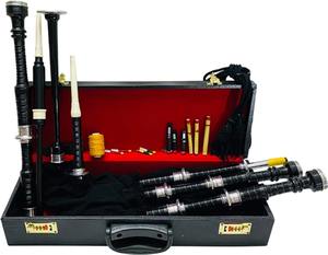 Gaita de cimbalón escocesa para bandas de gaitas, instrumentos de viento de madera, gaitas de cimbalón negras de alta calidad de GNG IMPEX - Product Image 3