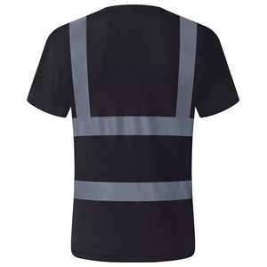 เสื้อยืดนิรภัยสะท้อนแสงแบบเบา ระบายอากาศได้ดี สกรีนโลโก้ตามสั่ง สำหรับพนักงานจราจรและงานถนน ขายส่ง - Product Image 4