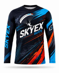 Maillot de cyclisme à manches raglan longues, séchage rapide, respirant, impression personnalisée, haut de sport - Product Image 6