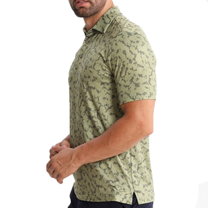 เสื้อโปโลแขนสั้นลายพรางสำหรับผู้ชาย แห้งเร็ว ผ้าถัก สวมใส่สบายๆ - Product Image 3