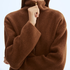 <span class=keywords><strong>Cardigan</strong></span> in Maglia con <span class=keywords><strong>Zip</strong></span> per <span class=keywords><strong>Donna</strong></span>, Maglione Femminile per Tutte le Stagioni - Product Image 3