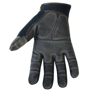 Guantes Reflectantes de Alta Visibilidad para Tráfico Industrial CAPTAIN INDUSTRY CI-TSG-107, de Cuero, Antivibración, Resistentes a Impactos, con Logotipo Personalizado - Product Image 2