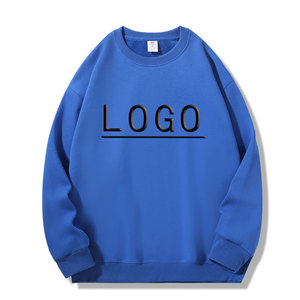Sweat-shirt pour homme personnalisable en coton à col rond, coupe ample, 16 couleurs unies, nouvelle arrivée printemps, imprimé tendance - Product Image 1