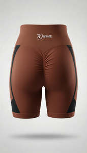Shorts de sport respirants pour femmes, style streetwear, pour la gym et le yoga, taille haute, sans couture, élastique, en nylon/coton, pour le fitness - Product Image 5