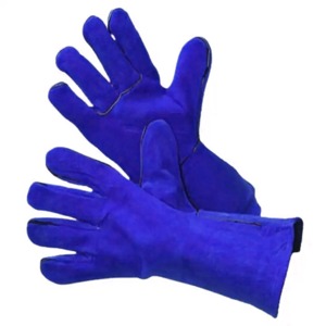 Red Leather Safety Full Finger <b>Gloves</b> <b>Thermal</b> Insulated Waterproof UV Protection Unisex Outdoor Winter Use - Product Image 2