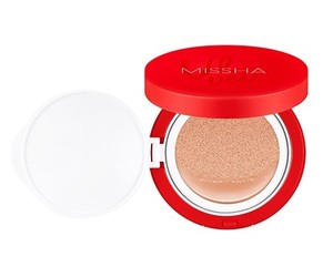 MISSHA Velvet Finish Cushion No.21 - Fond de teint mat longue tenue, base de maquillage pour le visage légère à haute couvrance K-Beauty - Product Image 1