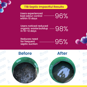 Limpiador de fosas sépticas T1B, polvo bacteriano con fórmula de enzimas biológicas para control de olores, digestión de lodos y mantenimiento séptico - Product Image 5