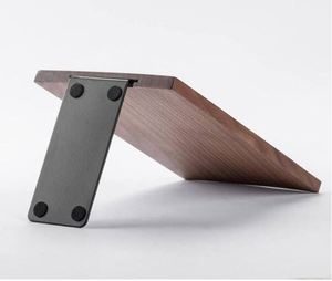 Modern Wooden Bookends Set Decorative Solid Wood <b>Book</b> Holders for Shelves Office Desk Home <b>Library</b> - Product Image 5