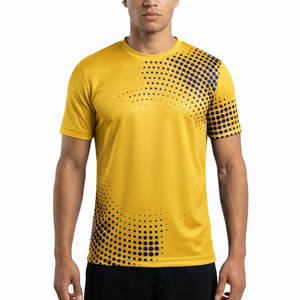 Custom Sports T Shirt Men Breathable Quick Dry Gym Training Tee Soccer Jersey Style OEM Fitness Wear Manufacturer - Product Image 1