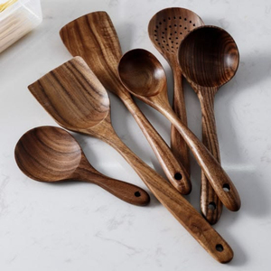 Attractive Design Wooden Cooking Utensils Set Handcrafted Non-Stick Wooden Spoons And Spatulas Eco-Friendly Kitchen Cookware - Product Image 4