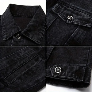 Vente chaude Vestes en jean de haute qualité Veste en jean bombardier personnalisée pour hommes Veste en jean à la mode pour hommes LWK-DJ-1001 - Product Image 6