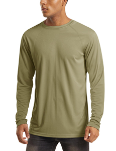 Custom Men Long Sleeve T Shirt Blank Casual Sport Workout Top Plain Navy Blue <b>Athletic</b> Shirt - Product Image 2