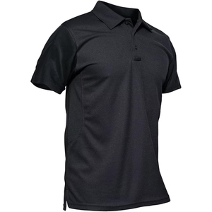 Camiseta Polo de Color Sólido para Hombre, Manga Corta, Tela Transpirable, Ropa de Trabajo Informal, Camiseta de Golf, Venta al Por Mayor OEM - Product Image 5