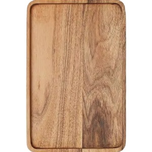 Hot Selling Rectangular Wooden Tray for Kitchen Dining Table Eco Friendly Serving Tray Natural Wood Tray Modern Home Decor Tray - Product Image 1