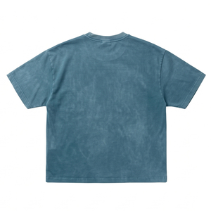T-shirt Boxy Homme Personnalisé Écologique Respirant Grammage Élevé 220g Épaules Tombantes Lavage Vintage Impression Sérigraphique Avant - Product Image 2