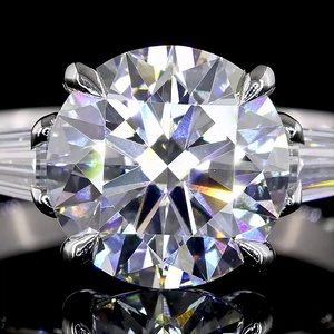 Anillo de Compromiso de Diamante Cultivado en Laboratorio con Certificación IGI, 3 CT, Corte Redondo, CVD HPHT, Anillo de Tres Piedras para Mujer, Venta al Por Mayor Personalizada - Product Image 3
