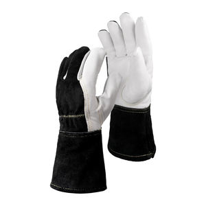 Gants de sécurité industriels XL en cuir de vachette croûte bleu extra doux et confortables, service OEM 2026 - Product Image 5