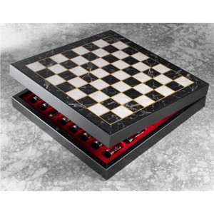 Jeu d'échecs en métal de luxe, pièces métalliques bronze et argent de haute qualité, plateau en bois antique, jeu d'échecs professionnel en métal de grande taille - Product Image 3