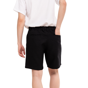 Shorts pour hommes formels en 100% polyester effet laine, coupe cargo, avec impression personnalisée et décoration vintage, séchage rapide, braguette zippée, taille mi-haute, service OEM - Product Image 3